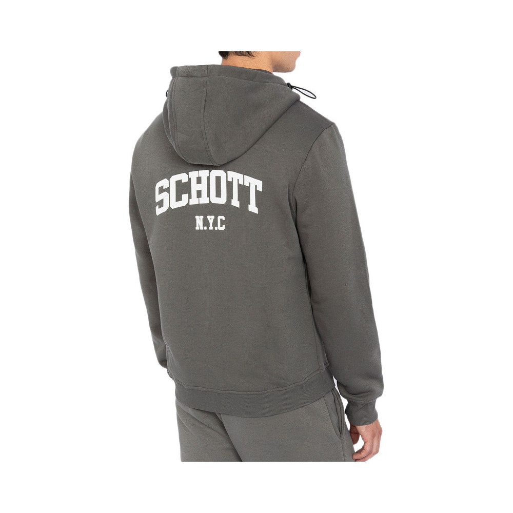 Schott Sweat à capuche Schott ZIPPE LOGO