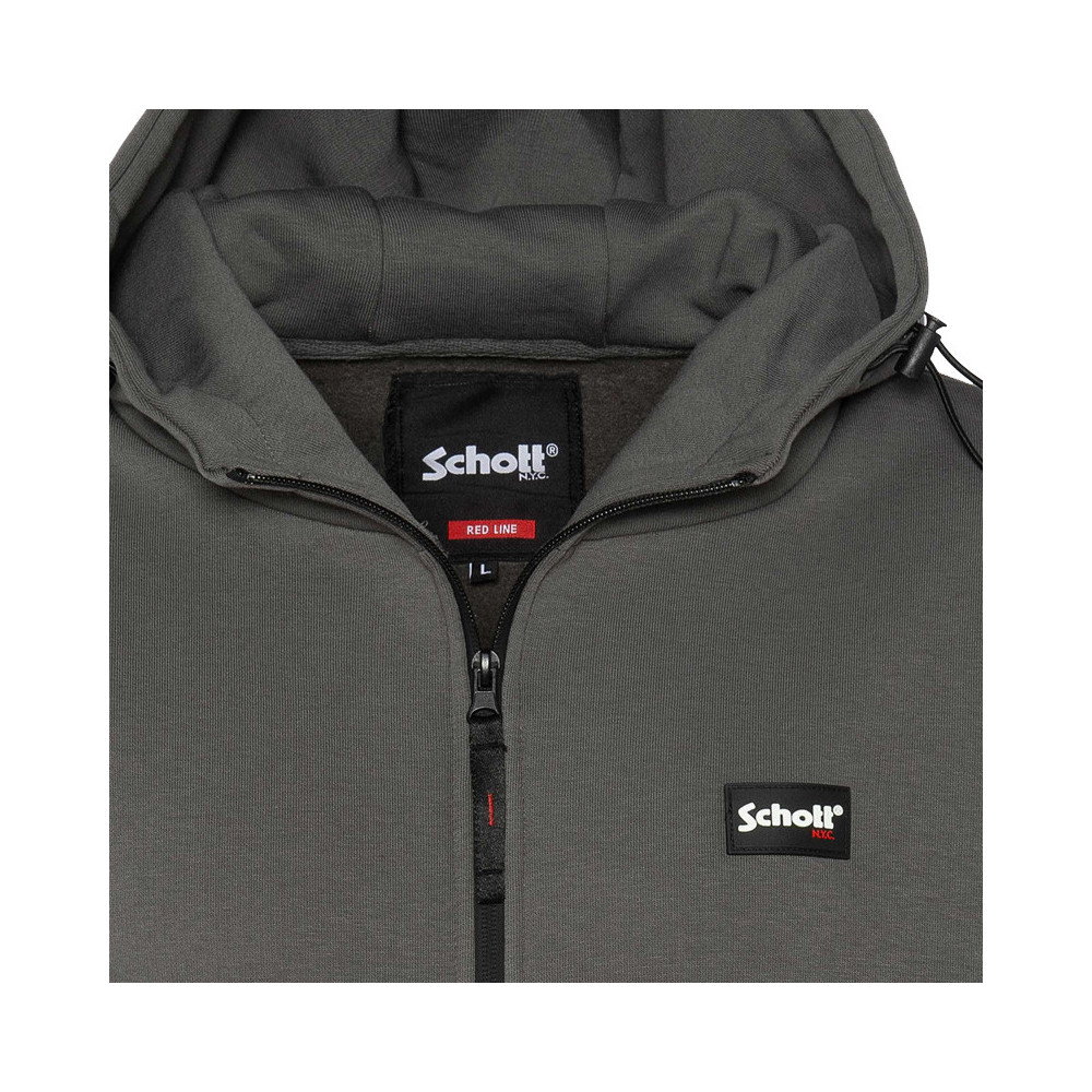 Schott Sweat à capuche Schott ZIPPE LOGO