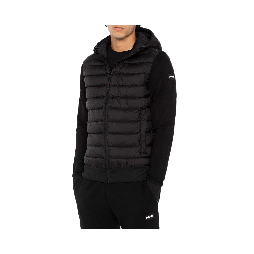 Schott Sweat à capuche Schott BIG SWEATSHIRT CAP BI MATIERE