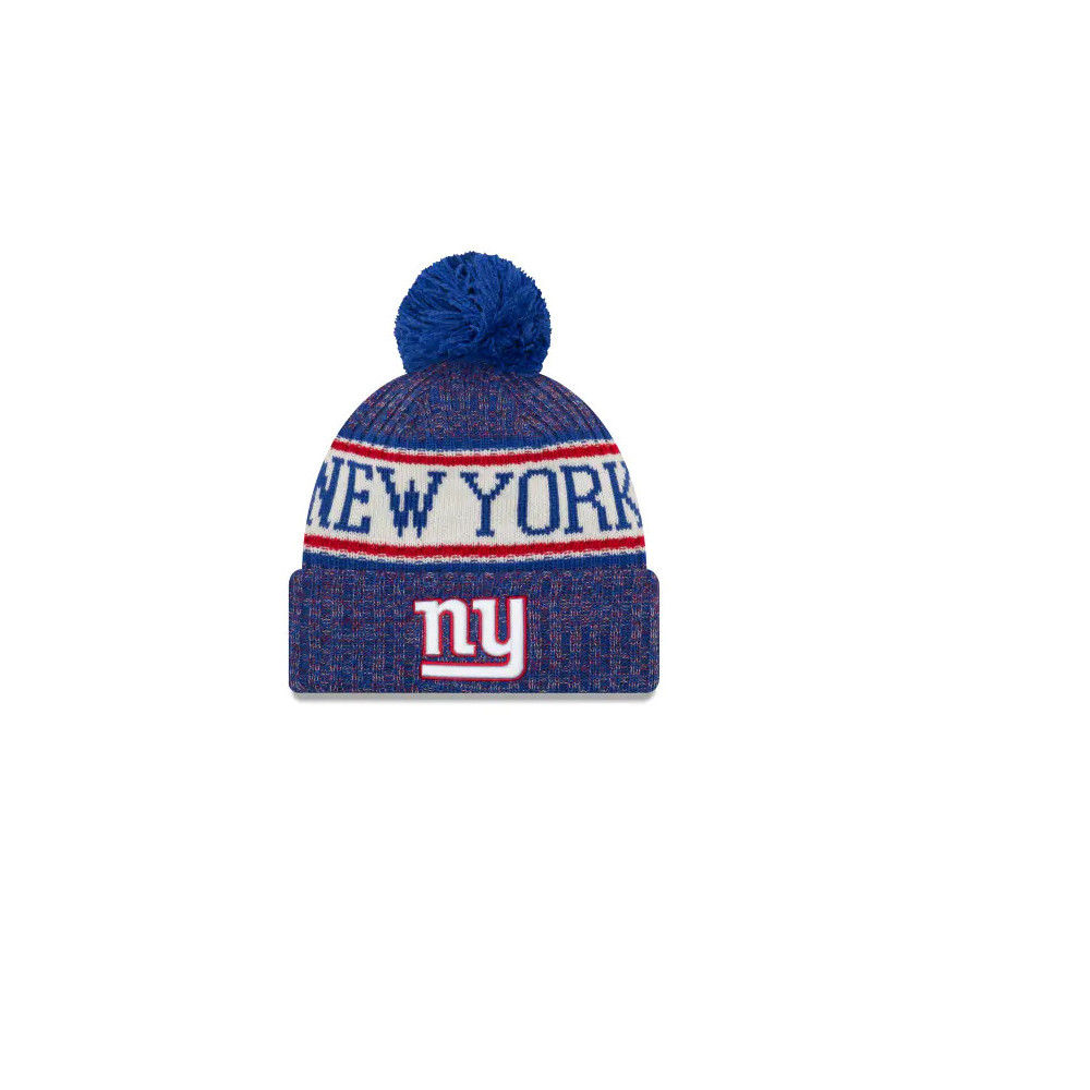 New Era Bonnet New Era NEW YORK GIANTS 2018 SIDELINE BOBBLE CUFF KNIT