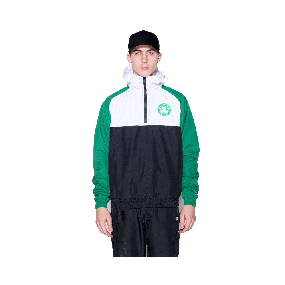 New Era Veste coupe-vent New Era BOSTON CELTICS HOODED WINDBREAKER