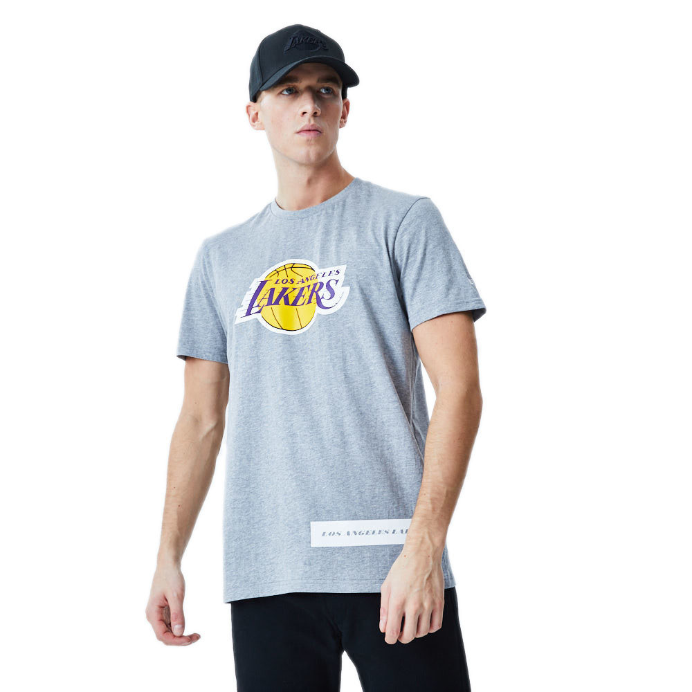 New Era Tee-shirt New Era LOS ANGELES LAKERS BLOCK WORDMARK