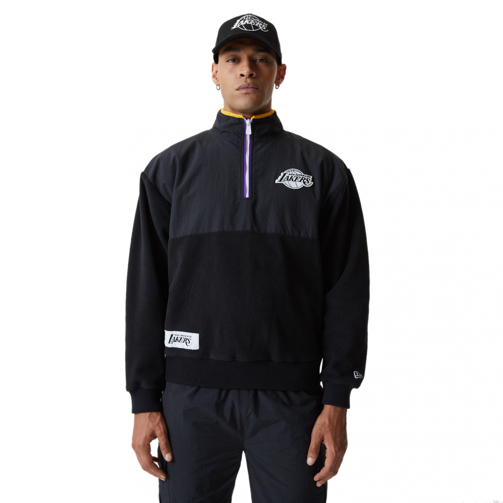 New Era Sweat à capuche New Era NBA EASTWEST COAST QTR ZIP FLEECE LOS ANGELES LAKERS