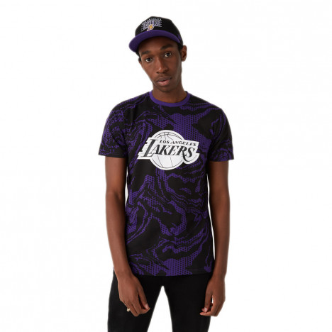 New Era Tee-shirt New LOS ANGELES LAKERS OIL SLICK PRINT