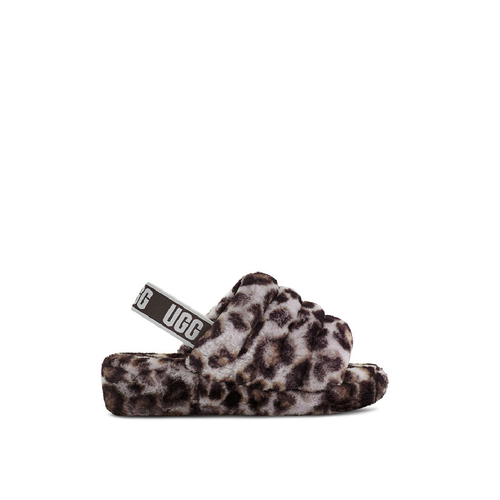 UGG Sandale UGG FLUFF YEAH SLIDE PANTHER PRINT