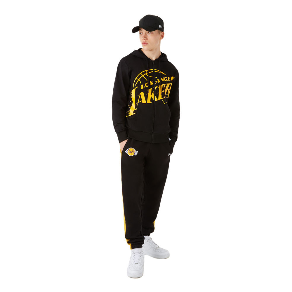 New Era Sweat New Era LOGO BLACK ZIP UP LA LAKERS