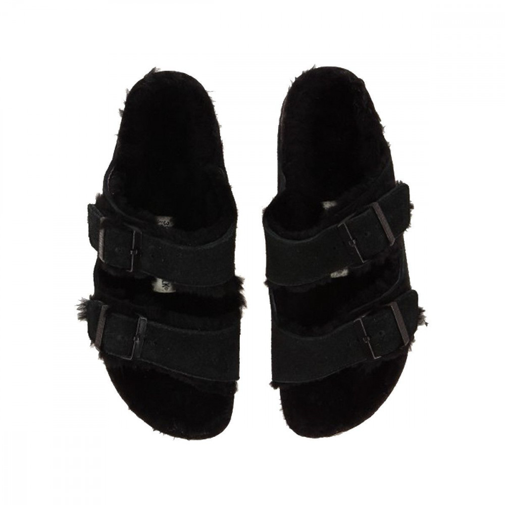 Birkenstock Sandale Birkenstock ARIZONA FUR MINK