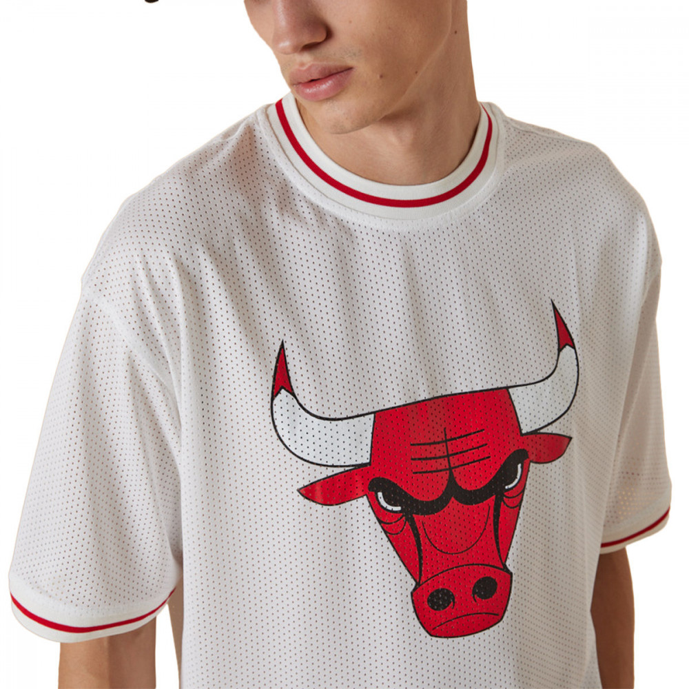 New Era Tee-shirt New Era NBA TEAM LOGO Oversized Chicago Bulls Mesh