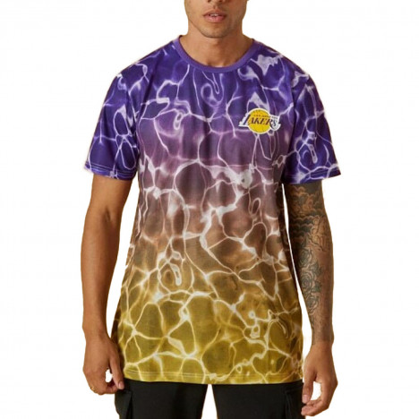 New Era Tee-shirt New Era LA Lakers NBA Team Colour Water Print