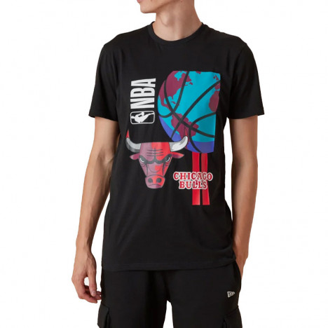 New Era Tee-shirt New Era Chicago Bulls NBA Globe Logo