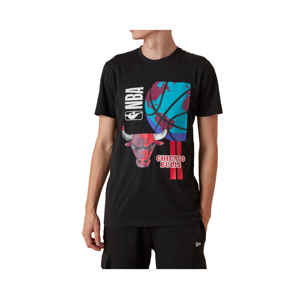 New Era Tee-shirt New Era Chicago Bulls NBA Globe Logo