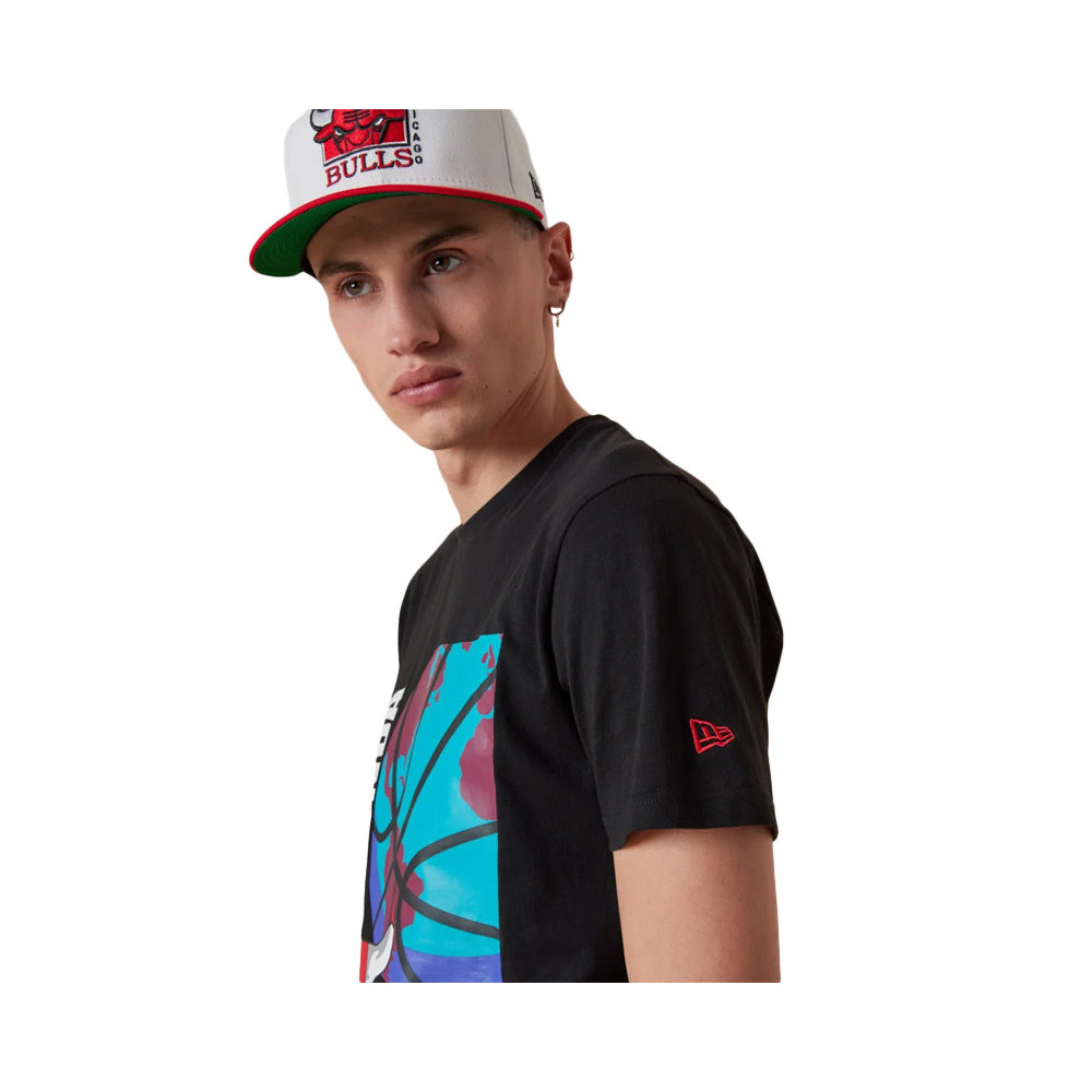 New Era Tee-shirt New Era Chicago Bulls NBA Globe Logo