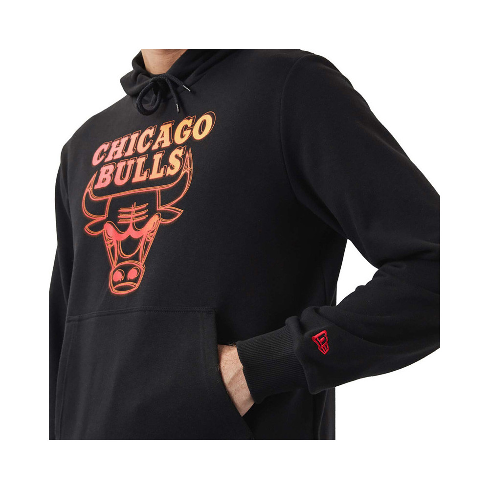 New Era Sweat à capuche New Era Chicago Bulls NBA Neon Fade