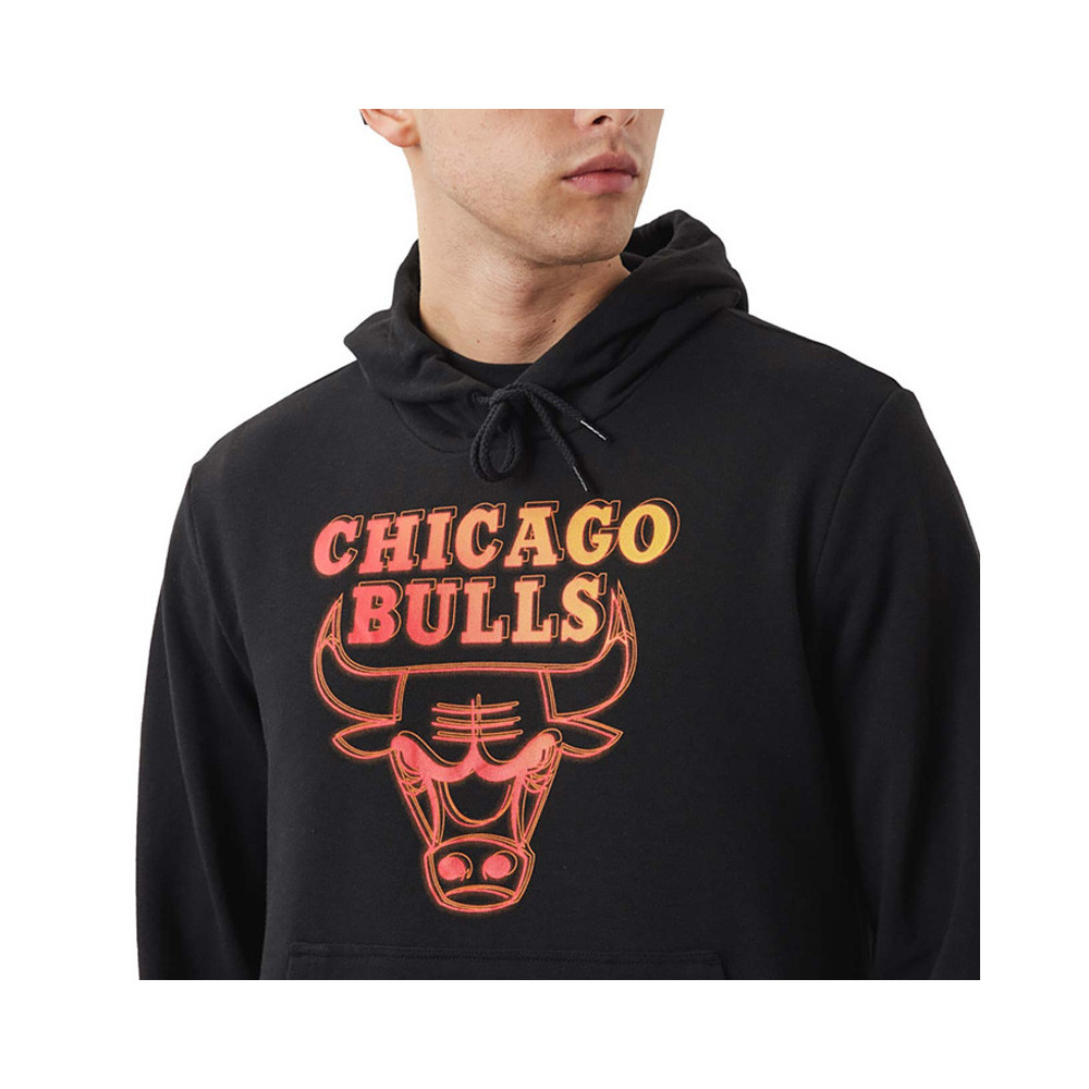 New Era Sweat à capuche New Era Chicago Bulls NBA Neon Fade