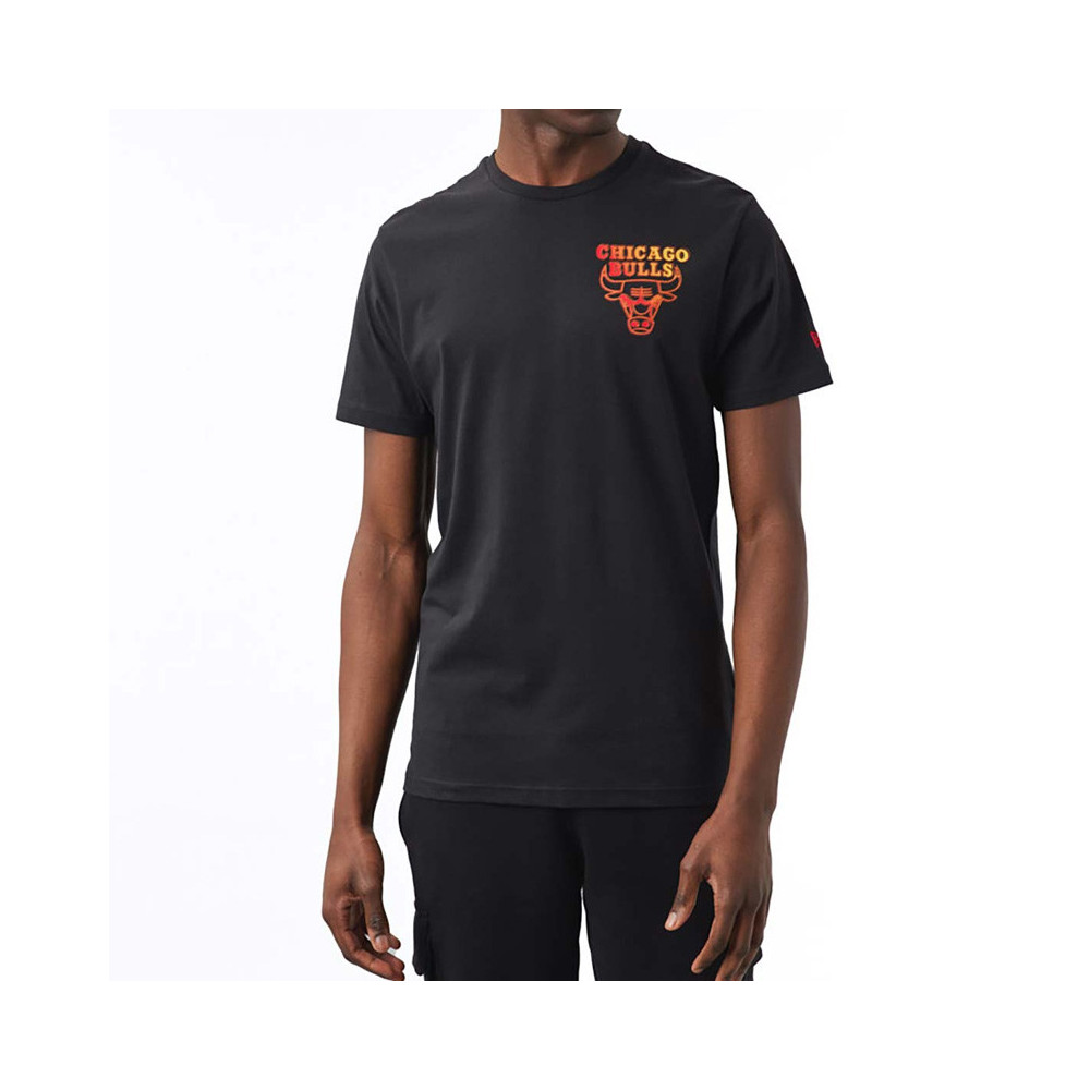 New Era Tee-shirt New Era Chicago Bulls NBA Neon Fade