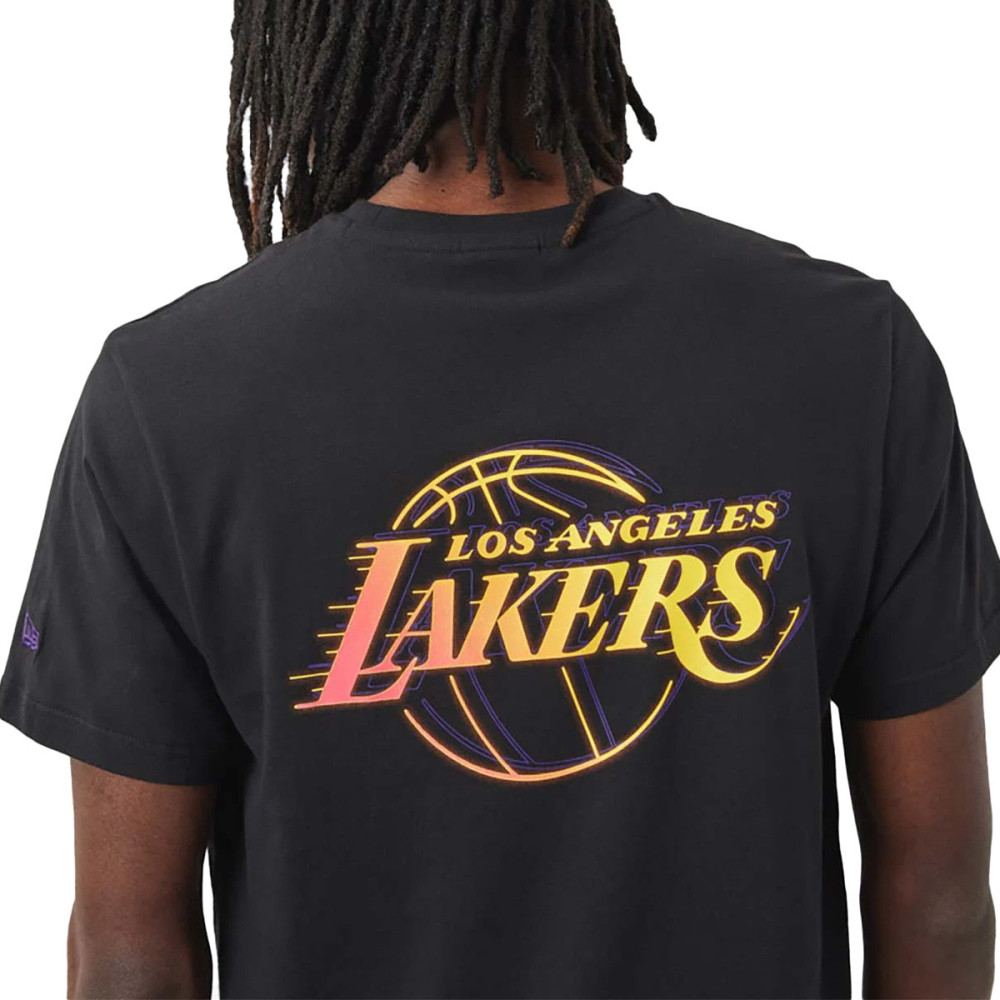 New Era Tee-shirt New Era LA Lakers NBA Neon Fade