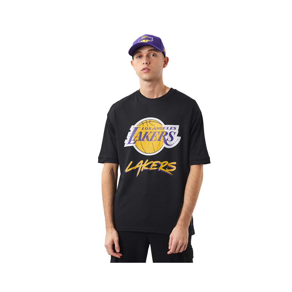 New Era Tee-shirt New Era LA Lakers NBA Script