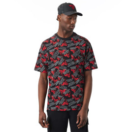 New Era Tee-shirt New Era Chicago Bulls NBA All-Over Printed